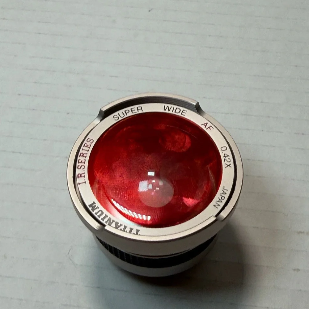 Titanium Camera Lens-I R Super Wide Macro Lens 0.42X AF Made in Japan